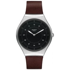Наручные часы swatch, коричневый/серебристый