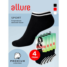 Носки Pierre Cardin, комплект, 4 пары, 2 уп., размер 35-37, черный