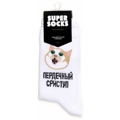 Носки Super socks, размер 35-40, белый, бежевый, черный, розовый