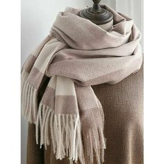 Палантин Cashmere для женщин,180х70 см, бежевый/коричневый