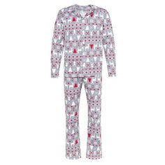 Пижама Kaftan Новый год, размер 52, серый