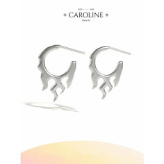 Серьги пусеты Caroline Jewelry, серебряный