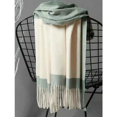 Палантин Cashmere для женщин,180х70 см, зелeный