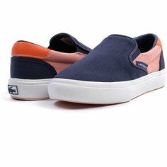 Слипоны LACOSTE, размер 105, , синий/розовый