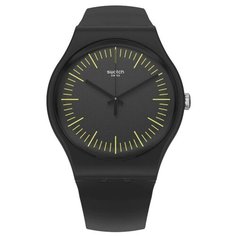 Наручные часы swatch, черный/желтый