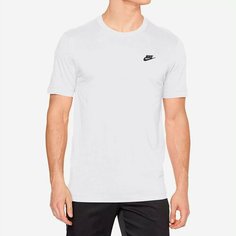 Футболка NIKE NSW CLUB TEE, 1 шт., размер M, белый/черный