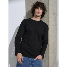 Лонгслив Uzcotton Premium, размер 42-44\XS, , черный