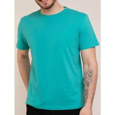 Футболка Uzcotton Premium, размер 40-42\XXS, зеленый, бирюзовый, голубой