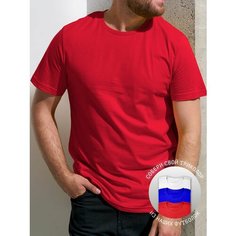 Футболка Uzcotton Premium, размер 46-48\M, красный