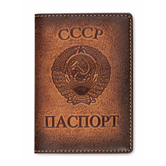 Обложка для паспорта kRAst, 142504, коричневый