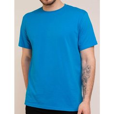 Футболка Uzcotton Premium, размер 64-66\5XL, голубой