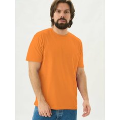 Футболка Uzcotton Premium, размер 46-48\M, мандарин