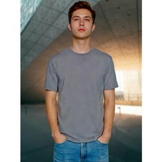 Футболка Uzcotton Premium, размер 44-46\S, серый