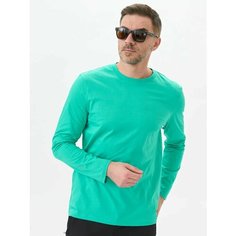 Лонгслив Uzcotton Premium, размер 44-46\S, , изумруд