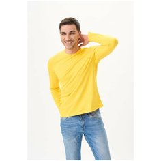 Лонгслив Uzcotton Premium, размер 50-52\XL, , желтый