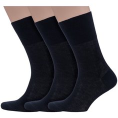 Носки Dr. Feet, комплект, 3 пары, размер 25, черный