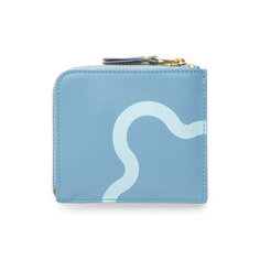 Кошелек Comme des Garcons Wallet, фактура тиснение, голубой