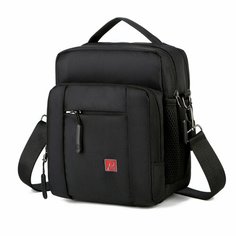 Сумка мессенджер Rittlekors Gear, фактура гладкая, черный