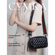 Сумка кросс-боди , фактура стеганая, черный Modaton