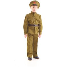 Костюм карнавальный военный для мальчика Сержант детский 5-7лет 122-134 см Бока