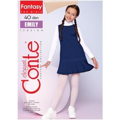 Колготки Conte elegant, 40 den, размер 140-146, белый
