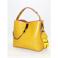Сумка кросс-боди , фактура гладкая, желтый Bag Story