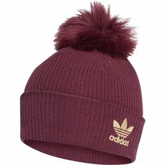 Шапка бини adidas Fur Pompom Beanie W для мужчин и женщин, размер OSFW, серый