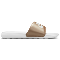 Шлепанцы NIKE Victori One, размер 9 US, White/Metallic Red Bronze