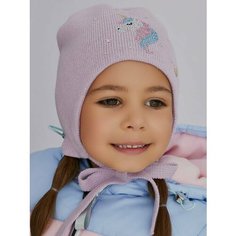 Шапка Noble People для девочек, размер 50/52, фиолетовый
