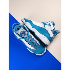 Кроссовки NIKE Air Jordan 6 Rings, размер 36.5 RU, белый/голубой