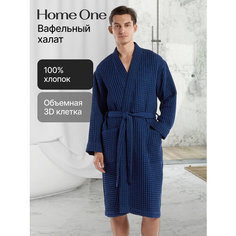 Халат Home One, размер 60-62, синий