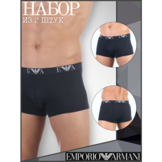Трусы EMPORIO ARMANI, комплект из 2 шт., размер M, синий