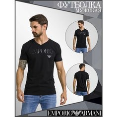 Футболка EMPORIO ARMANI, размер XL, черный