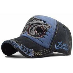 Бейсболка Бейсболка мужская SHARKS для мужчин, размер 55-61, gray Ganalyly
