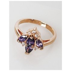 Кольцо Lotus Jewelry, аметист, размер 19, фиолетовый