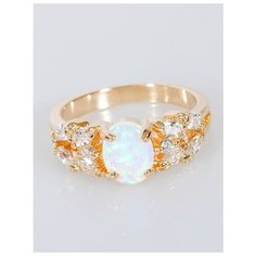 Кольцо Lotus Jewelry, опал, размер 18, мультиколор