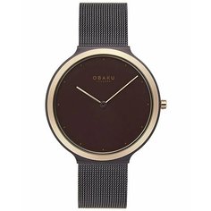 Наручные часы OBAKU, коричневый/золотистый