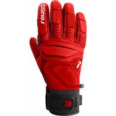 Перчатки Reusch для мужчин, размер 9, красный, серый, черный