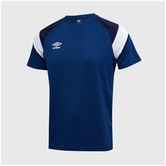 Футболка спортивная Umbro Футболка тренировочная Umbro Training 65289U-GRG, размер m, темно-синий
