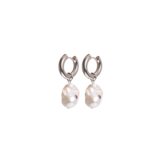 Серьги конго, с подвесками VERUSCHKA JEWELRY, фианит, размер 20 мм, серебристый
