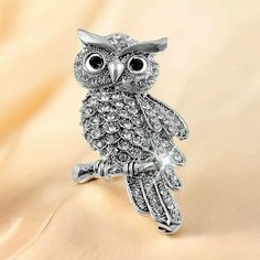 Брошь, кристаллы Swarovski, серебристый Bel Bars