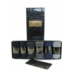 Носки RoeRue, комплект, 50 den, 6 пар, размер 41-47, разноцветные