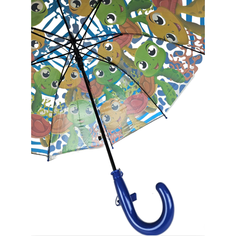 Зонт-трость GALAXY OF UMBRELLAS, сине-зеленый