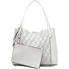 Сумка шоппер LABBRA, фактура гладкая, white