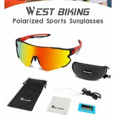 Солнцезащитные очки West Biking, красный