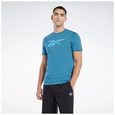 Футболка спортивная Reebok Graphic Series Vector Tee, 1 шт., размер XS INT, cиний