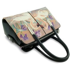 Сумка Exotic Leather, фактура зернистая, бежевый