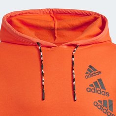 Худи adidas Essentials Brandlove Fleece Hoodie Unisex, размер L, , оранжевый
