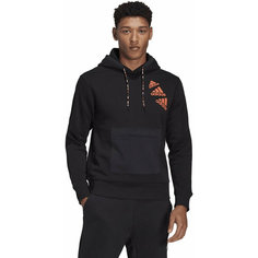 Худи adidas Essentials Brandlove Fleece Hoodie Unisex, размер L, , черный