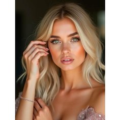 Браслет-цепочка ZOLOTO.GOLD, красное золото, 585 проба, длина 17 см.